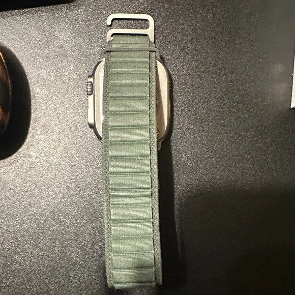 Apple Smartwatch with Olive Strap